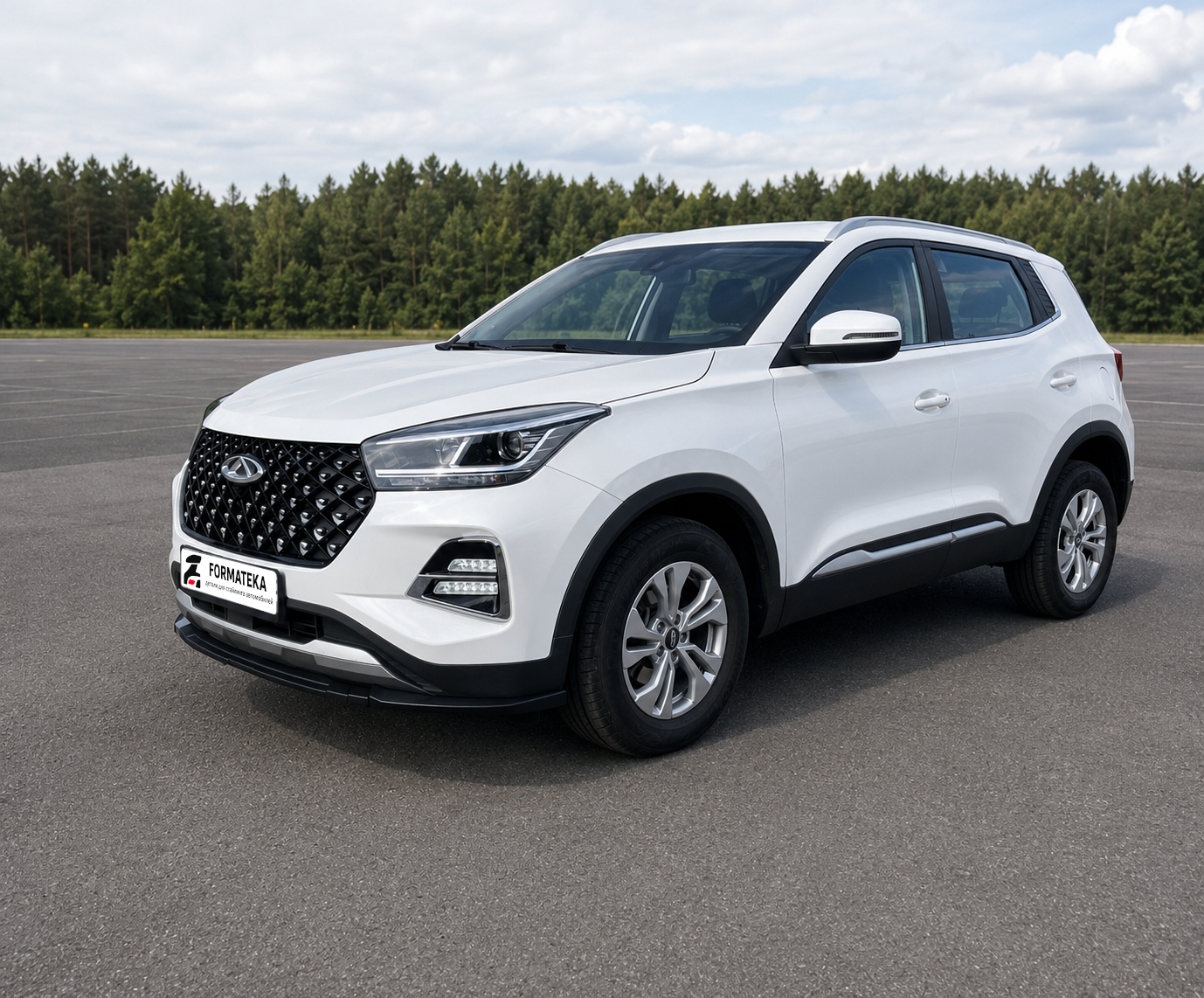 картинка Сплиттер под передний бампер для Chery Tiggo 4 pro - текстурный vonard customs 