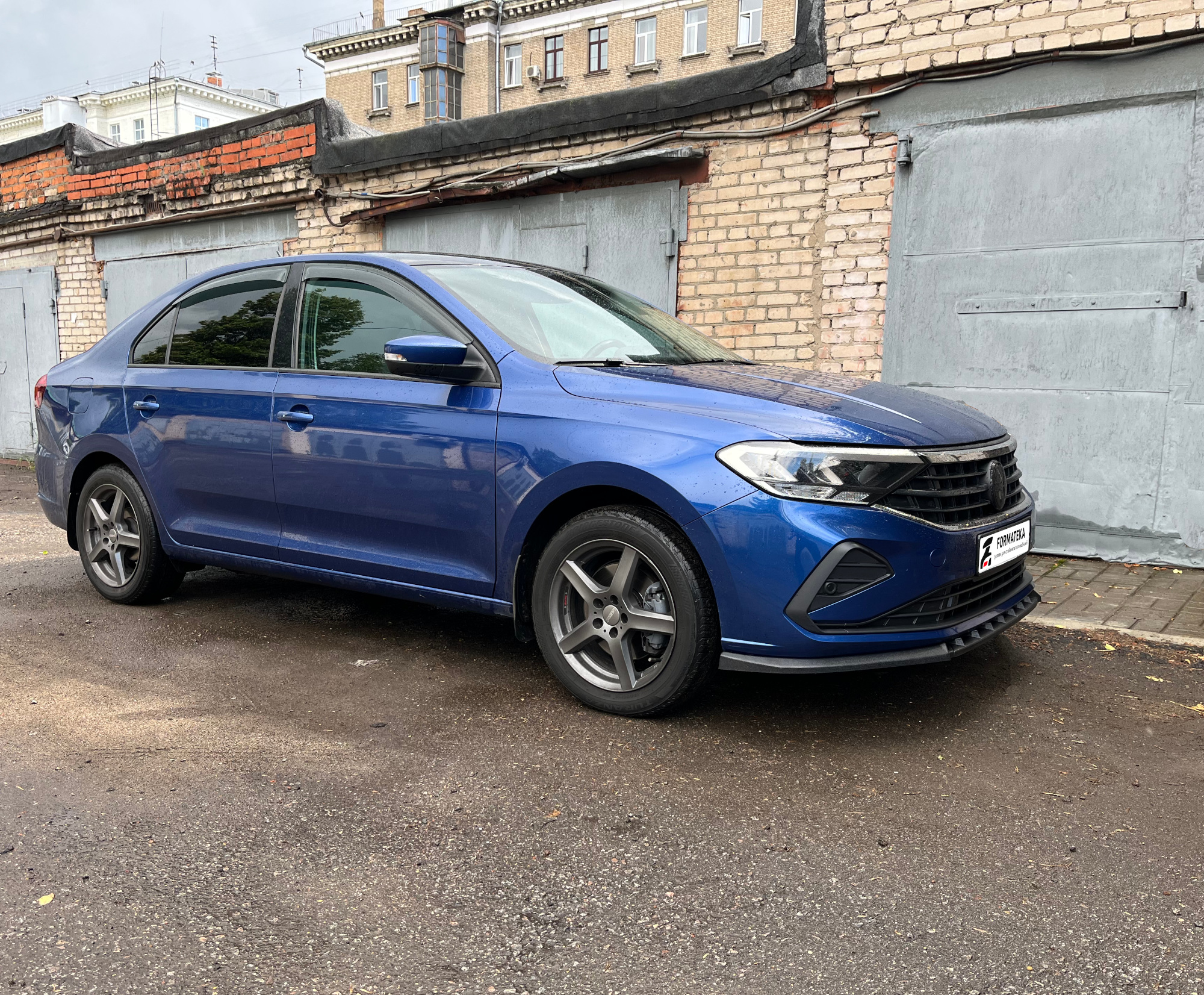 картинка Сплиттер переднего бампера VW Polo 6 liftback - под покраску vonard customs 