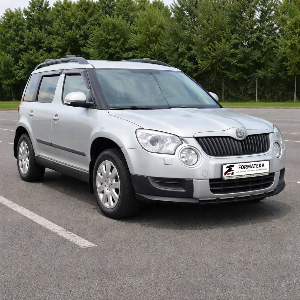 картинка Сплиттер переднего бампера Skoda Yeti 1 - текстура vonard customs 
