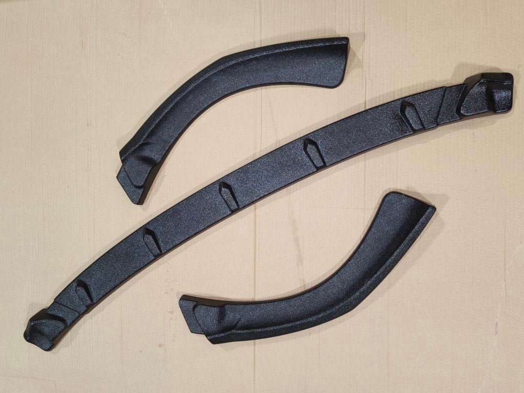 картинка Сплиттер под передний бампер KIA Rio 2 рестайлинг - текстура vonard customs 