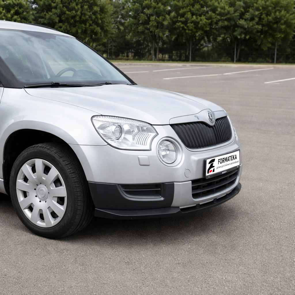 картинка Сплиттер переднего бампера Skoda Yeti 1 - текстура vonard customs 