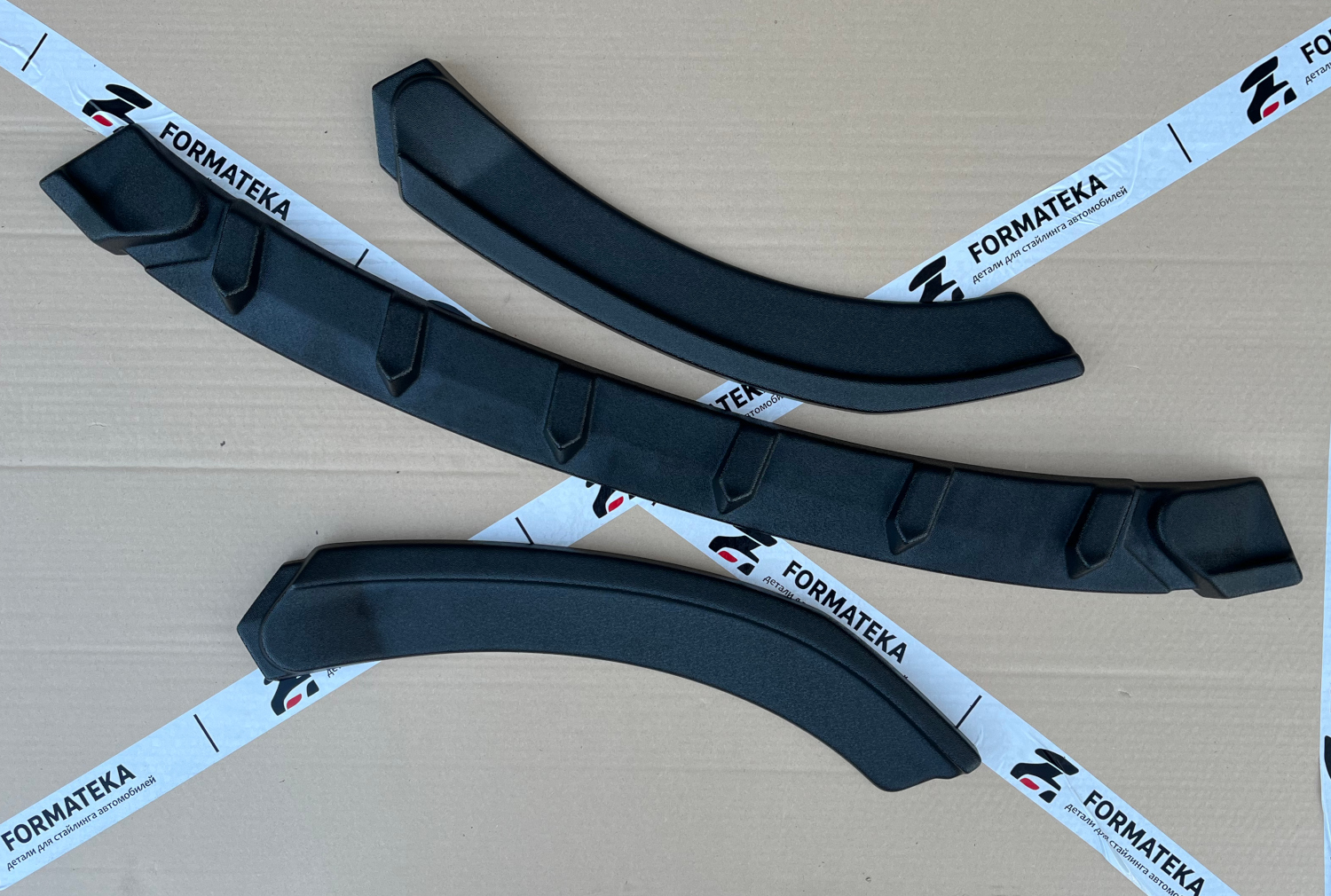 картинка Сплиттер под передний бампер Hyundai Solaris 1 рестайлинг - текстура vonard customs 