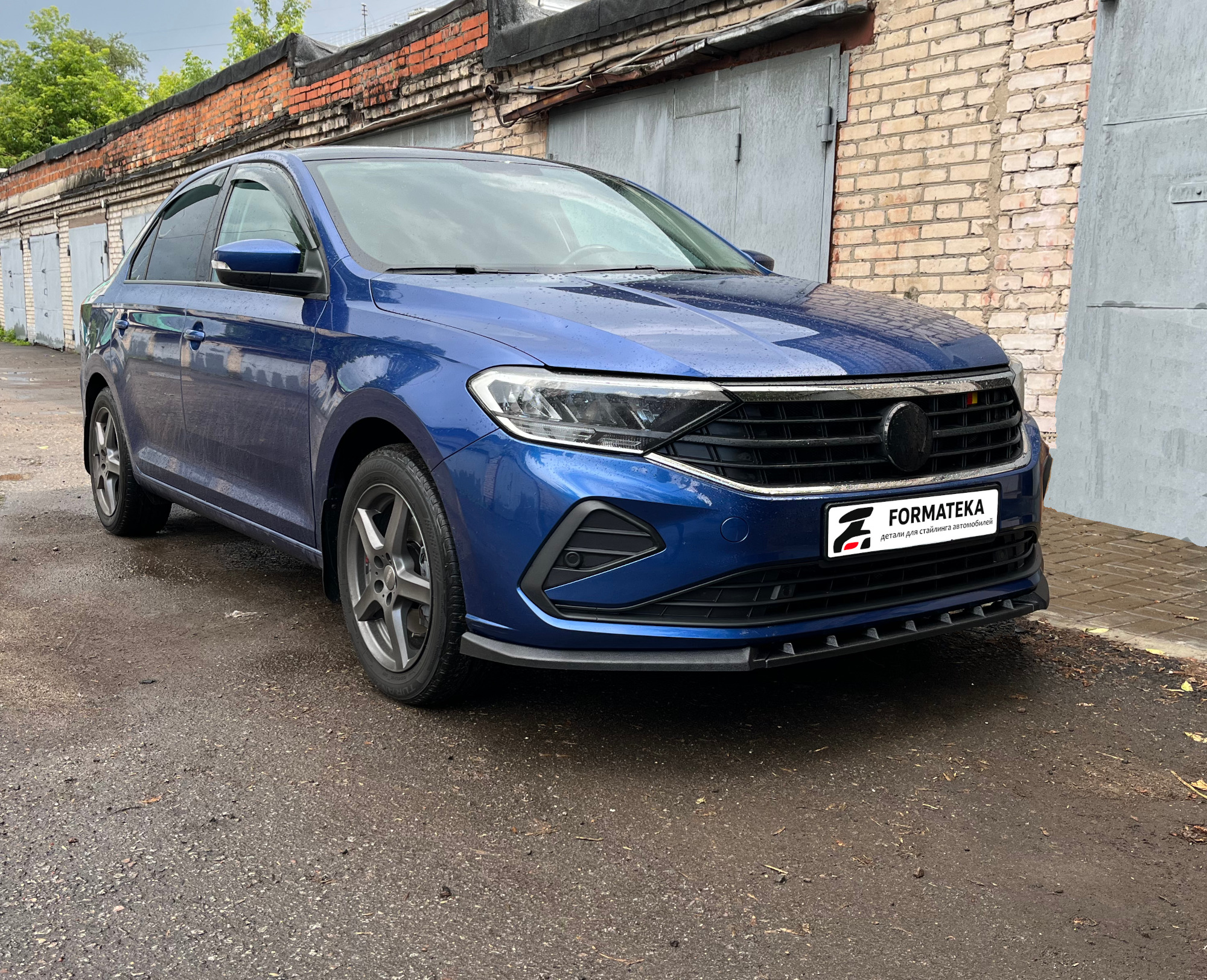 картинка Сплиттер переднего бампера VW Polo 6 liftback - под покраску vonard customs 
