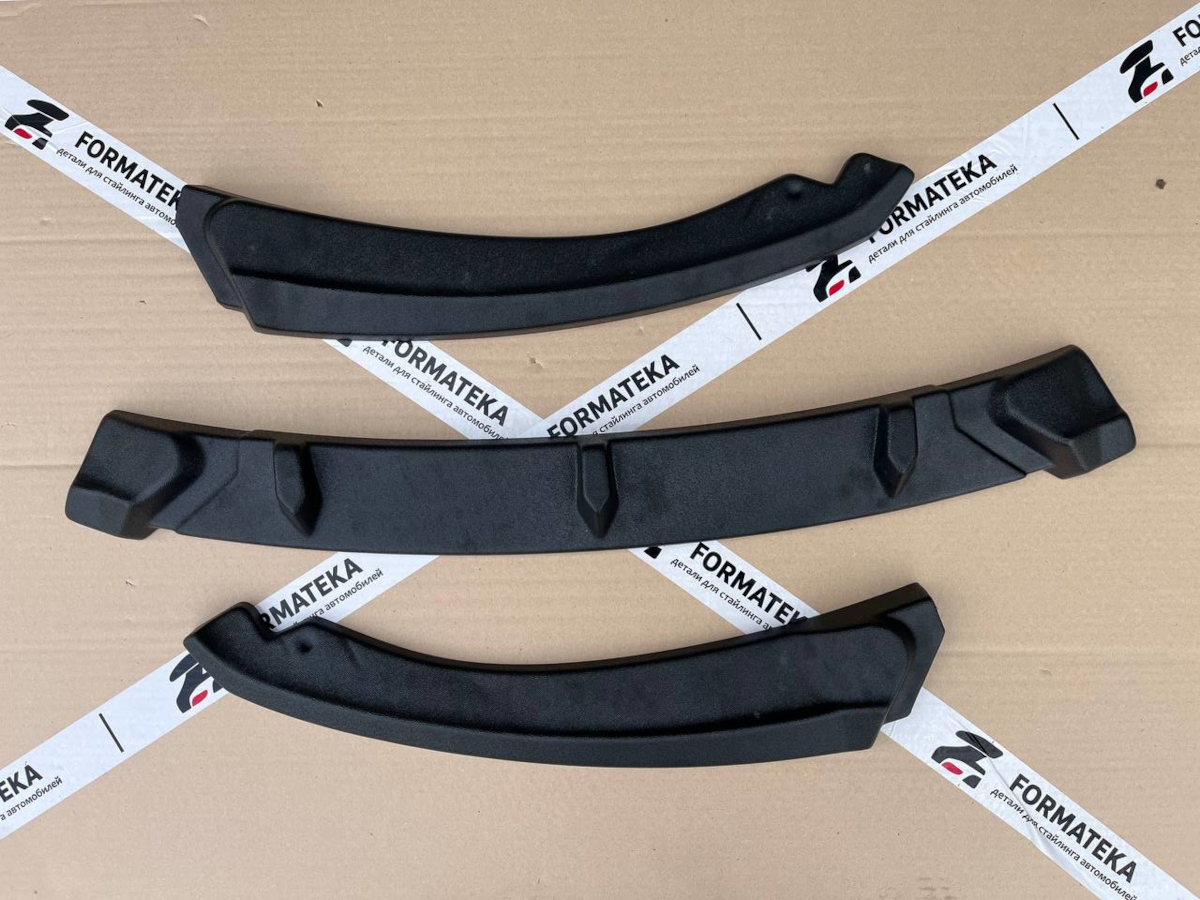 картинка Сплиттер переднего бампера BMW E87 рестайлинг - текстура vonard customs 