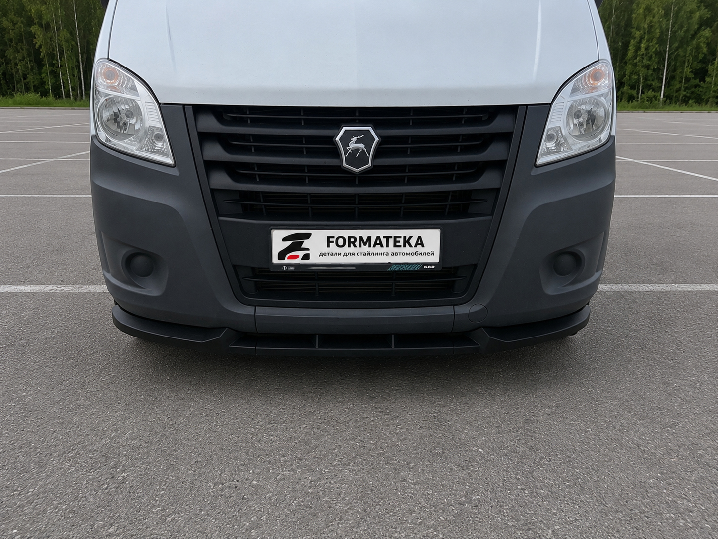 картинка Сплиттер под передний бампер Gazelle Next - текстура vonard customs 
