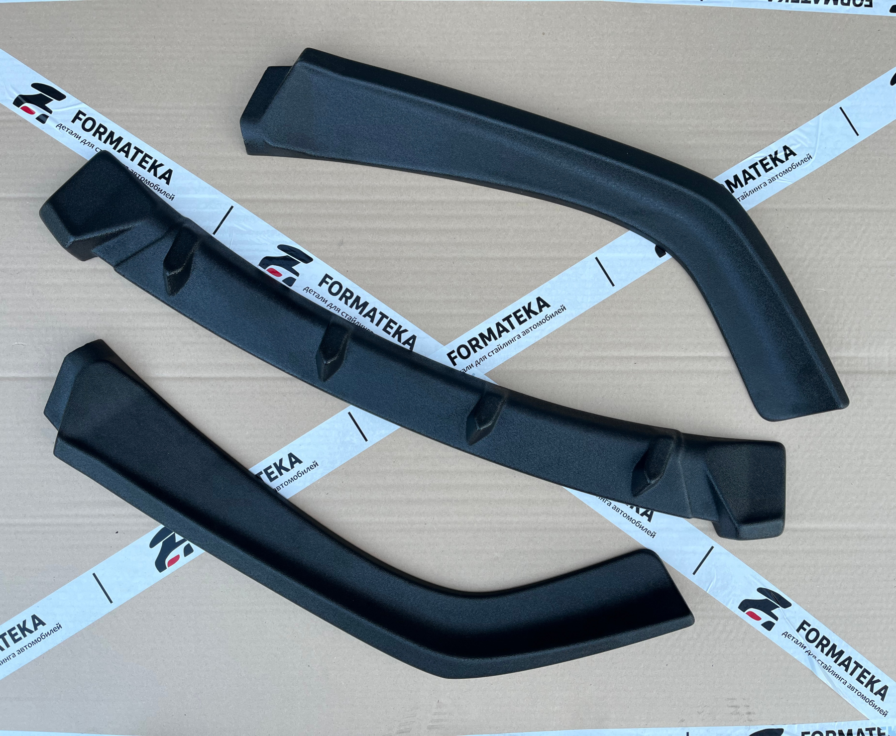 картинка Сплиттер под передний бампер Changan Alsvin - текстура vonard customs 