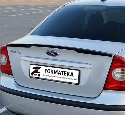 Спойлер на крышку багажника для Ford Focus 2 седан (formateka) - под покраску