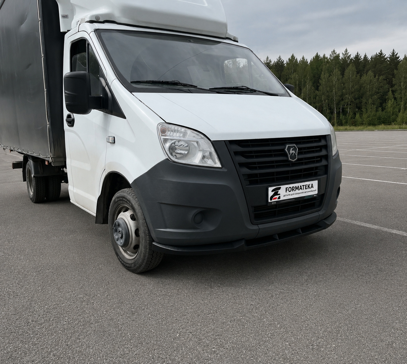 картинка Сплиттер под передний бампер Gazelle Next - текстура vonard customs 
