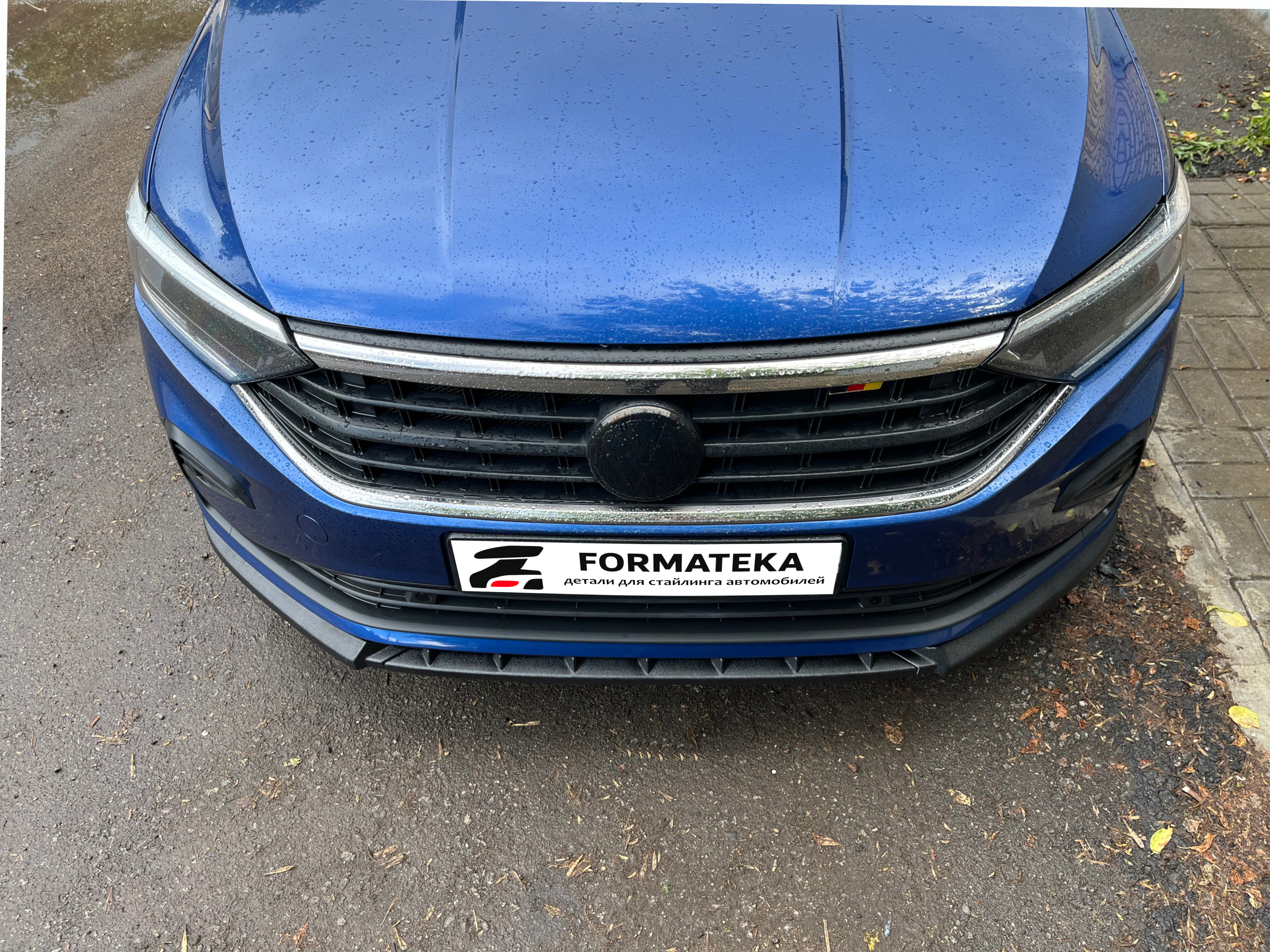 картинка Сплиттер переднего бампера VW Polo 6 liftback - под покраску vonard customs 